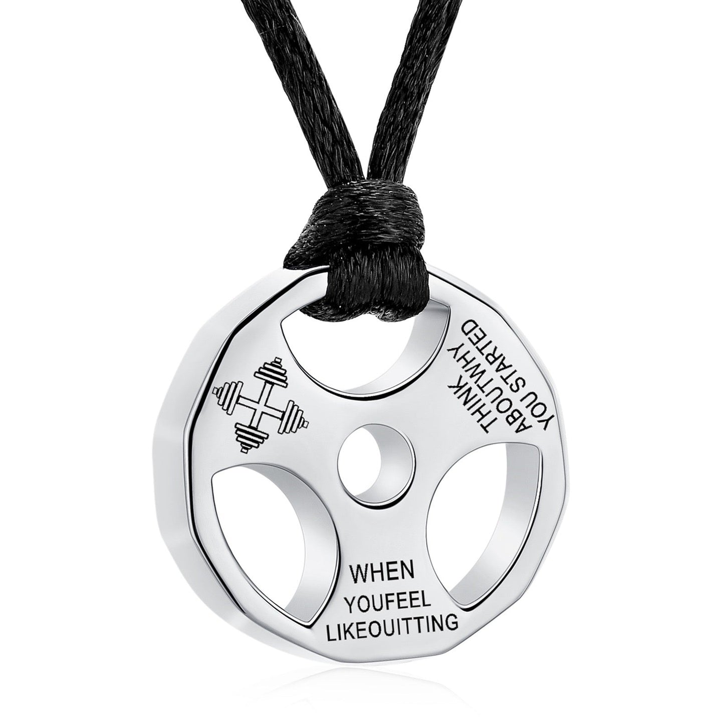 Weight Plate Ashes Necklace Pendant