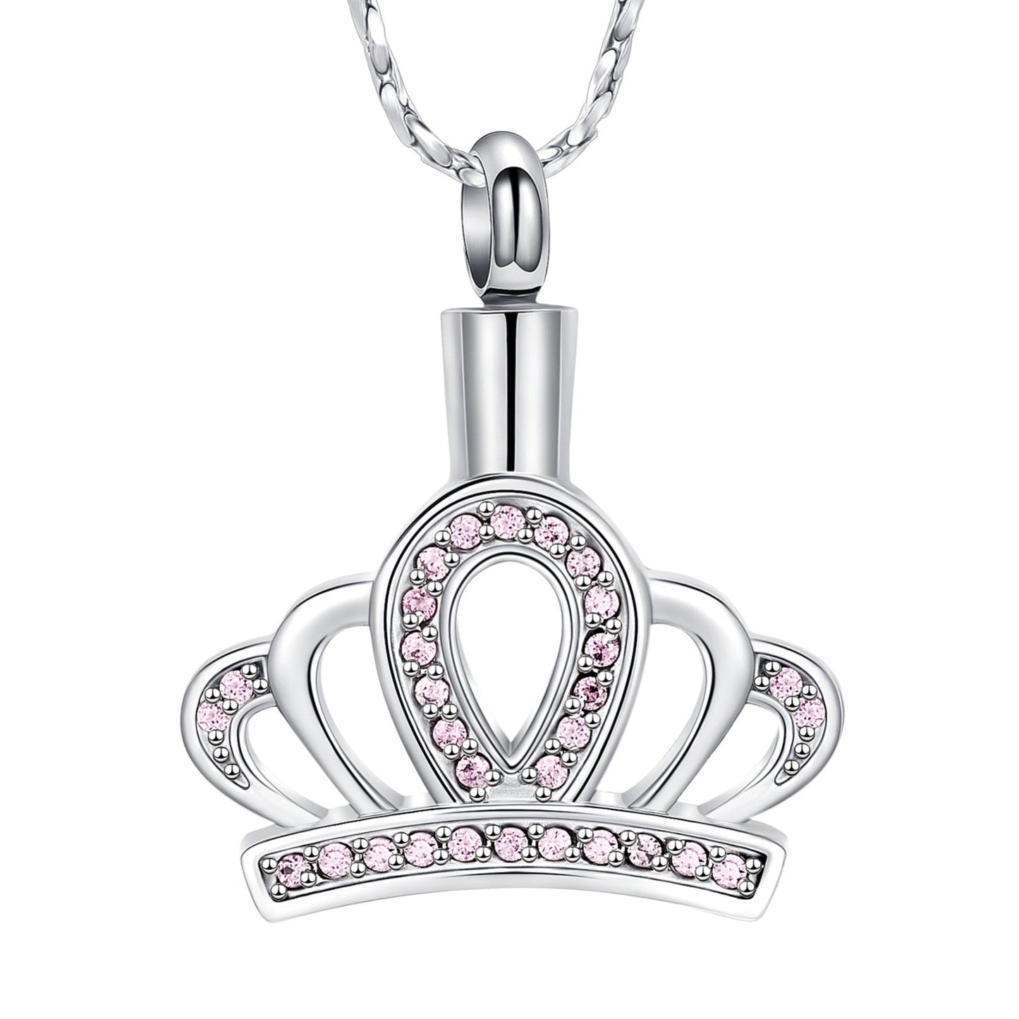 Princess Crown Cremation Necklace Pendant