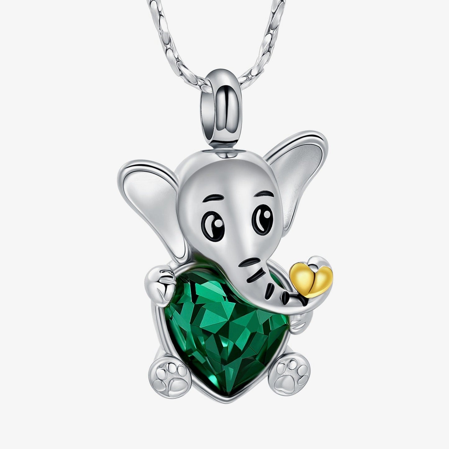 Elephant with Herat Ashes Necklace Pendant